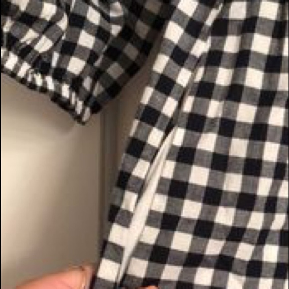 OFF SHOULDER GINGHAM DRESS - Picture 2 of 2
